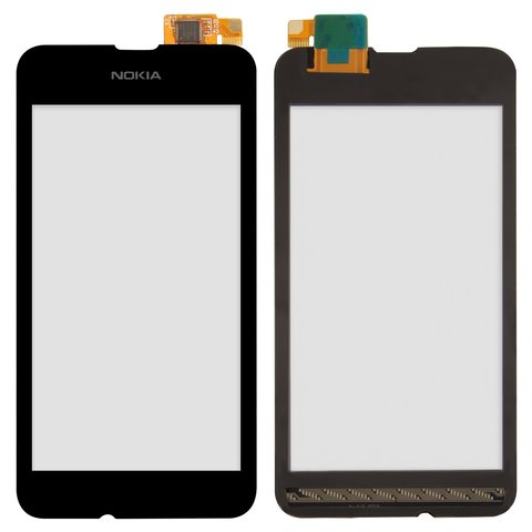 Сенсорний екран для Nokia 530 Lumia, чорний, analog, #Synaptics S2333B 44110572 AHFY891