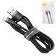 USB кабель Baseus Cafule, USB тип-A, Lightning, 100 см, 2,4 А, черный, #CALKLF-BG1