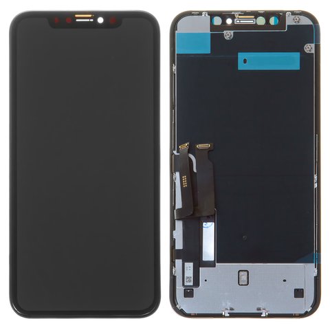 Дисплей для iPhone XR, чорний, з рамкою, Original PRC , NEW