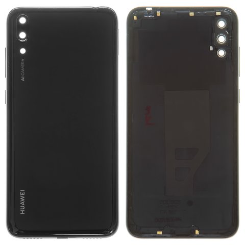Задня панель корпуса для Huawei Y7 Pro 2019 , чорна, midnight black