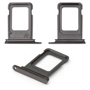 Тримач SIM карти для iPhone 11 Pro, сірий, double SIM, matte space gray