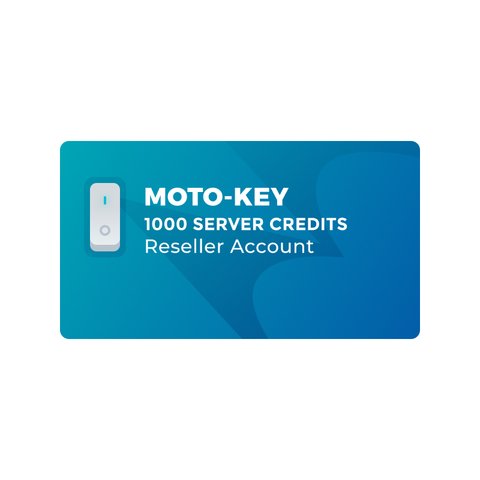 1000 серверних кредитів Moto Key для акаунту реселера