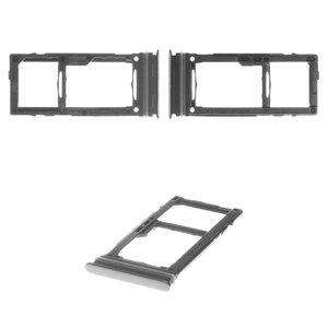 Держатель SIM карты для Samsung A525 Galaxy A52, A526 Galaxy A52 5G, A725 Galaxy A72, A726 Galaxy A72 5G, черный