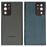 Задня панель корпуса для Samsung N985F Galaxy Note 20 Ultra, чорна, із склом камери