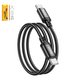USB кабель Hoco X89, 2xUSB тип-C, 100 см, 60 Вт, черный, #6931474784384