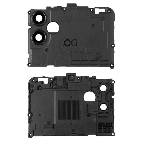 Скло камери для Samsung A042 Galaxy A04e, чорне, з рамкою
