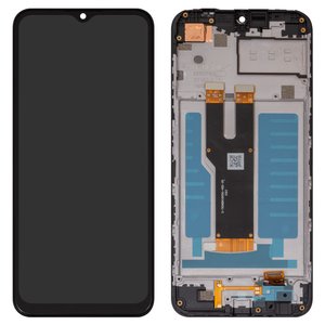 Дисплей для ZTE Blade A73 4G, черный, с рамкой, Original PRC , 7060 