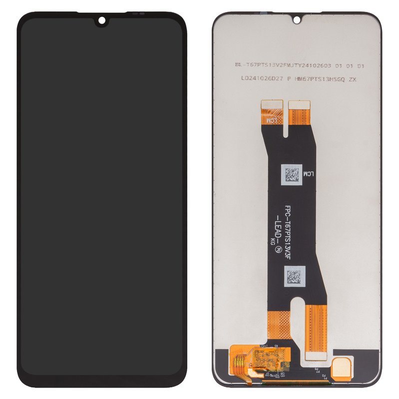 Дисплей для ZTE Blade A35, Blade A55, черный, без рамки, High Copy