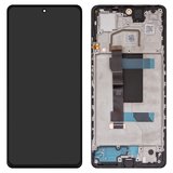 Дисплей для Xiaomi Poco X5 Pro, Redmi Note 12 Pro 5G, черный, с рамкой, Original (PRC)
