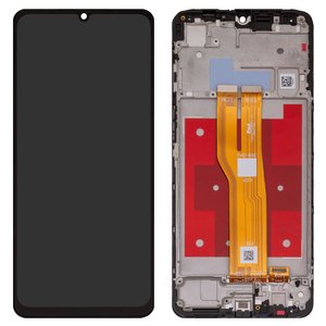Дисплей для Samsung A075 Galaxy A07 4G, чорний, з рамкою, Original PRC 