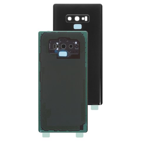 Housing Back Cover compatible with Samsung N960 Galaxy Note 9, black, with camera lens, full set, Original PRC , midnight black 
