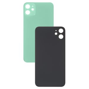 Panel trasero de carcasa puede usarse con iPhone 11, verde, es necesario desmontar la cámara, small hole