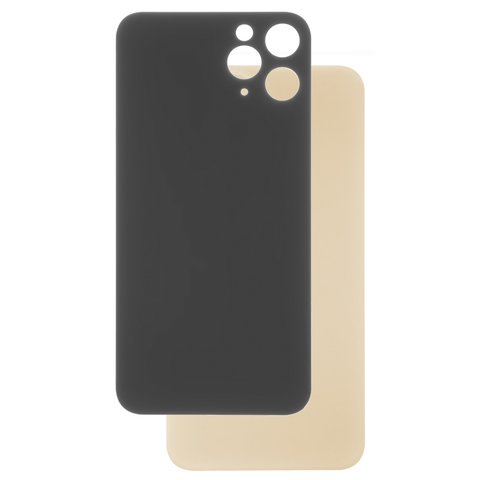 Задняя панель корпуса для iPhone 11 Pro, золотистая, нужно снять стекло камеры, small hole, matte gold