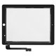 Touchscreen compatible with iPad 3, iPad 4, (black)