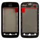 Touchscreen compatible with Nokia 710 Lumia, (with front panel, black)