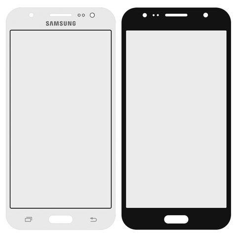 Housing Glass compatible with Samsung J500F DS Galaxy J5, J500H DS Galaxy J5, J500M DS Galaxy J5, white 