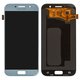 LCD compatible with Samsung A720 Galaxy A7 (2017), (blue, without frame, original (change glass) , blue mist)