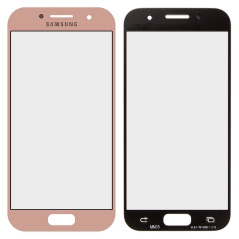 Стекло корпуса для Samsung A320F Galaxy A3 2017 , A320Y Galaxy A3 2017 , розовое