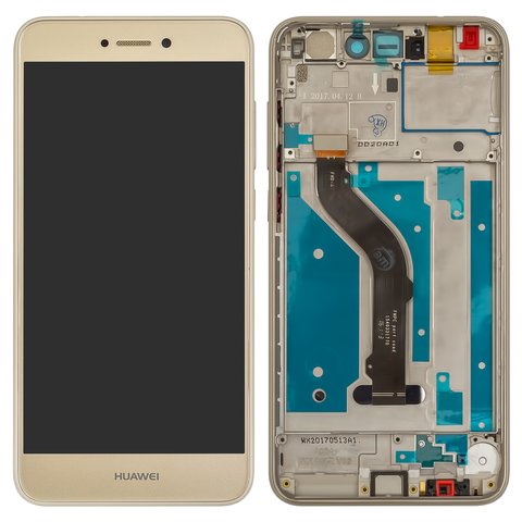 Дисплей для Huawei P8 Lite 2017 , P9 Lite 2017 , золотистый, с рамкой, Original PRC , PRA LA1, PRA LX2, PRA LX1, PRA LX3