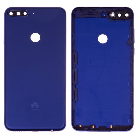 Housing Back Cover compatible with Huawei Y7 Prime 2018 , dark blue 