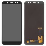 Дисплей для Samsung A600 Dual Galaxy A6 (2018), черный, с регулировкой яркости, Best copy, без рамки, Сopy, (TFT)