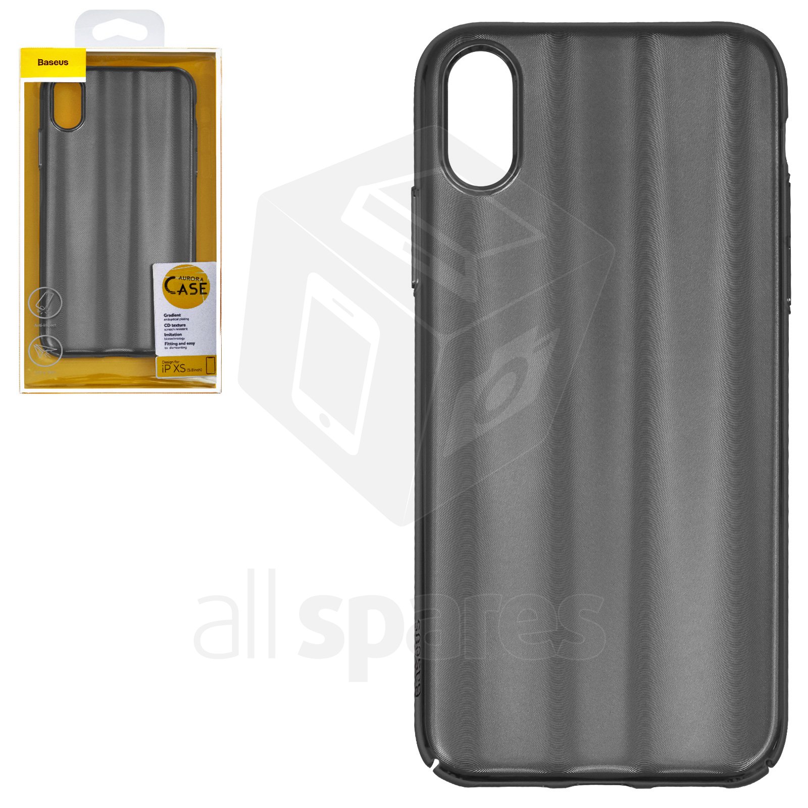 Case Baseus Compatible With Iphone Xs Black With Iridescent Color Matt Plastic Wiapiph58 Jg01 All Spares