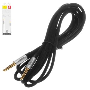 AUX Cable Baseus M30, TRS 3.5 mm, 150 cm, gray, nylon braided  #CAM30 CS1