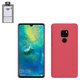 Case Nillkin Super Frosted Shield compatible with Huawei Mate 20, (red, with support, matt, plastic) #6902048166998