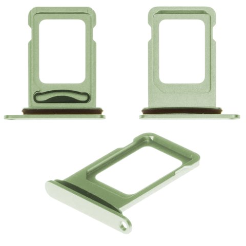 SIM Card Holder compatible with iPhone 12, green, double SIM 