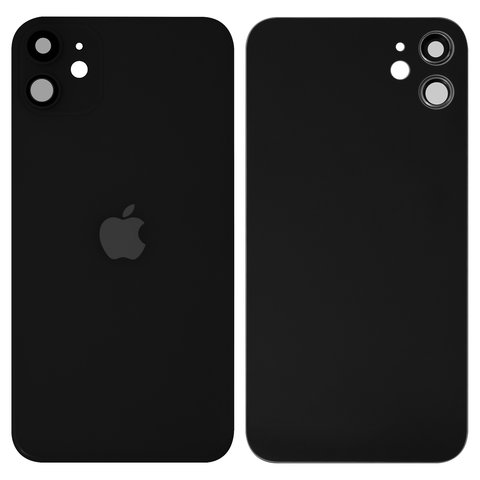 Panel trasero de carcasa puede usarse con iPhone 11, negra, con vidrio de cámara, small hole