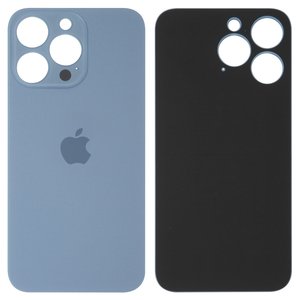 Housing Back Cover compatible with iPhone 13 Pro, blue, no need to remove the camera glass, sierra Blue, big hole 