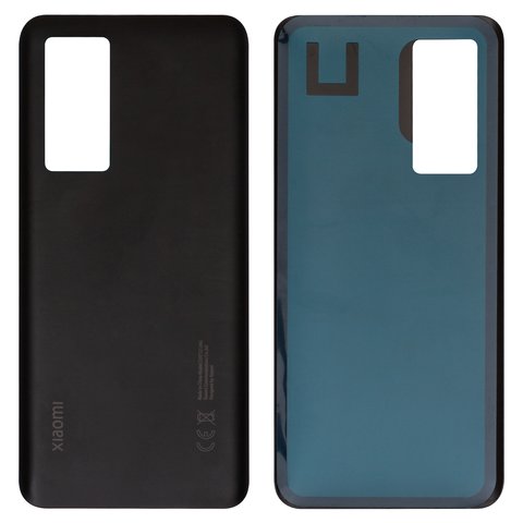 Housing Back Cover compatible with Xiaomi 12T, 12T Pro, black, black 