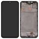 LCD compatible with Samsung M156 Galaxy M15, (black, with frame, Original (PRC))