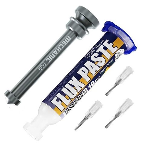 Fundente en pasta Mechanic UV559, con émbolo metálico, 10 ml