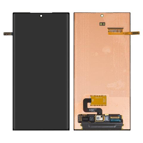 LCD compatible with Samsung S918 Galaxy S23 Ultra, black, without frame, Original PRC  