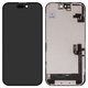 LCD compatible with iPhone 16, (black, with frame, HC, without IC, (OLED), GX OEM hard)