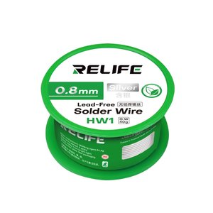 Solder RELIFE HW1, 0,8 mm, 40 g, lead free 