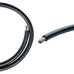Провод в силиконовой изоляции 4AWG, 25 мм², 1 м, черный