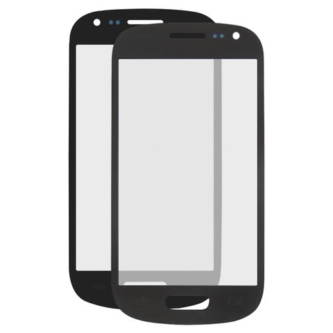 Housing Glass compatible with Samsung I8190 Galaxy S3 mini, dark blue 
