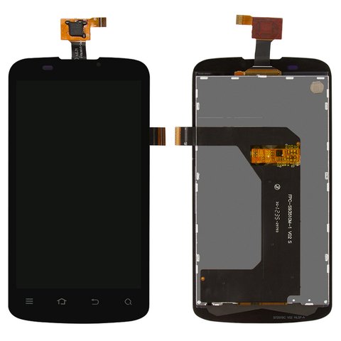 LCD compatible with ZTE V889 Blade 3, black, without frame 