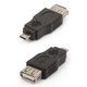 Adapter, (USB type-A, micro USB type-B, black, OTG)