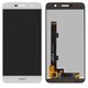 LCD compatible with Huawei Y6 Pro, (white, Logo Huawei, without frame, High Copy, TIT-AL00/TIT-U02)