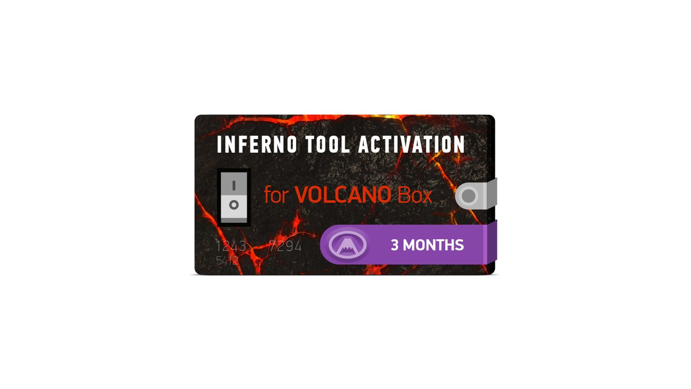 activate inferno tool on volcano box