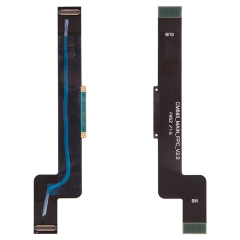Flat Cable compatible with Xiaomi Redmi Note 4, for mainboard, with components 