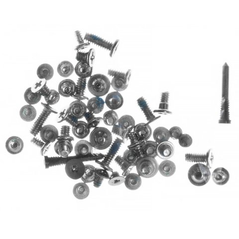 Screw compatible with iPhone X, black, full set 