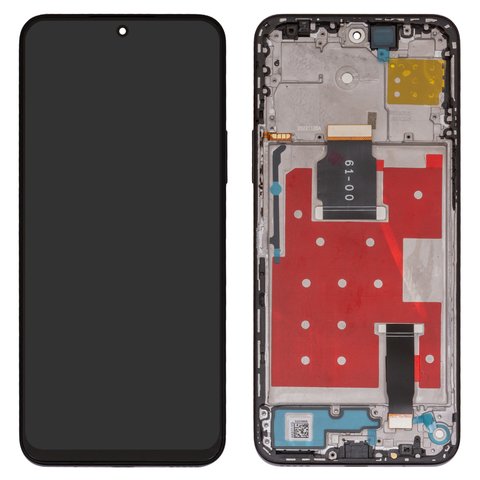 LCD compatible with Huawei Honor 90 Lite, Honor X8a, black, with frame, Original PRC , CRT LX1, CRT LX2, CRT LX3, CRT NX1 
