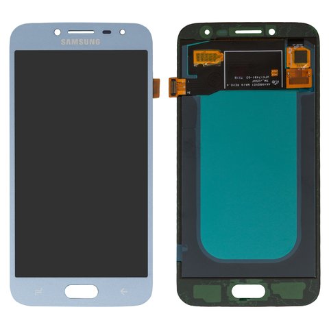 LCD compatible with Samsung J250 Galaxy J2 2018 , J250 Galaxy J2 Pro 2018 , blue, without frame, High Copy, with wide edge, OLED  