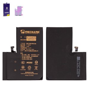 Аккумулятор Mechanic для Apple iPhone 13 Pro Max, Li Polymer, 3.86 В, 4650 мАч, повышенная ёмкость, без ошибки, diagnosable battery