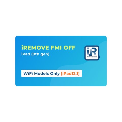 iRemove FMI OFF  iPad 9th gen  WiFi Only [iPad12,1]
