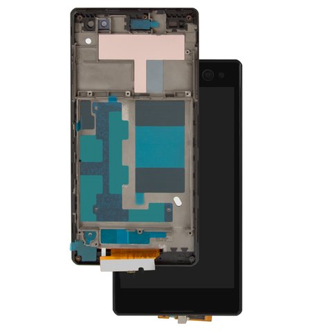 Pantalla LCD puede usarse con Sony D2502 Xperia C3 Dual, negro, Original PRC 